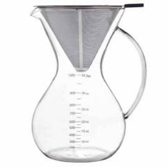 Chemex - 8 cup Ahşap Tutacaklı (Metal Demleme Filtreli)