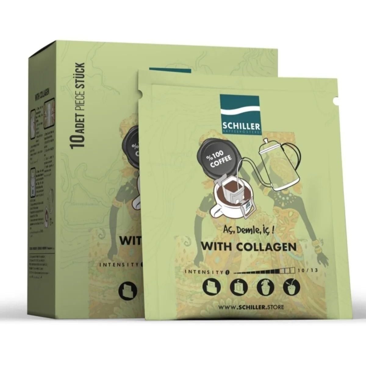 Aç Demle İç Wıth Collagen 10 lu  Filtre Kahve