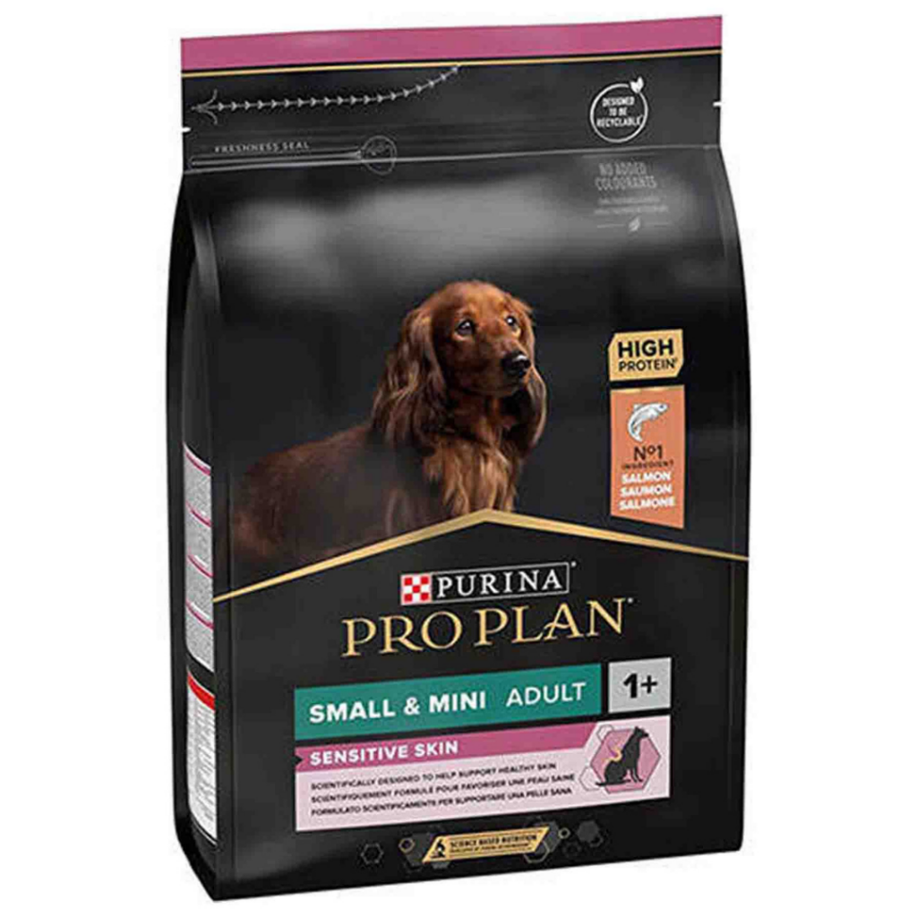 ﻿Pro Plan Sensitive Skin Small Mini Adult Somonlu Küçük Irk Yetişkin Köpek Maması 3 Kg