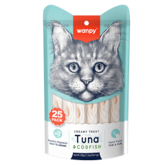 Wanpy Ton Ve Morina Balıklı Sıvı Kedi Ödülü 25 x 14 Gr