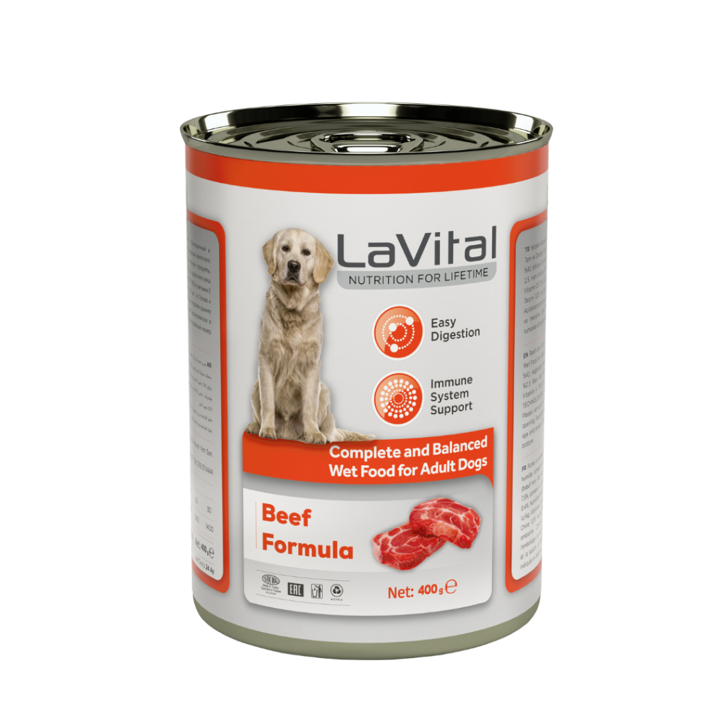 LaVital Sığır Etli Yetişkin Köpek Konserve Maması Pate 400 Gr