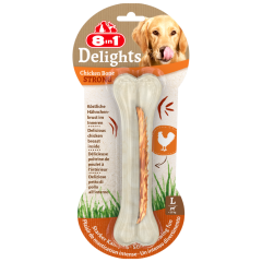 8in1 Delight Strong Tavuklu Ağız Bakım Kemiği Köpek Ödülü Large 130 Gr