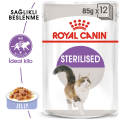 Royal Canin Sterilised Jelly Pouch Kısır Kedi Konserve Maması 85 Gr