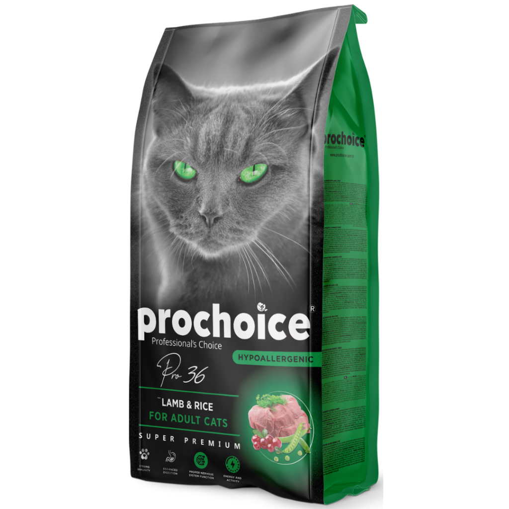 Prochoice Pro 36 Düşük Tahıllı Kuzu Etli Yetişkin Kedi Maması 15 Kg