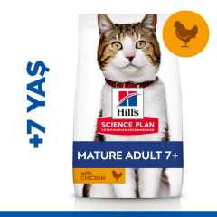 ﻿Hill's SCIENCE PLAN Tavuklu +7 Yaşlı Kedi Maması 1.5 Kg