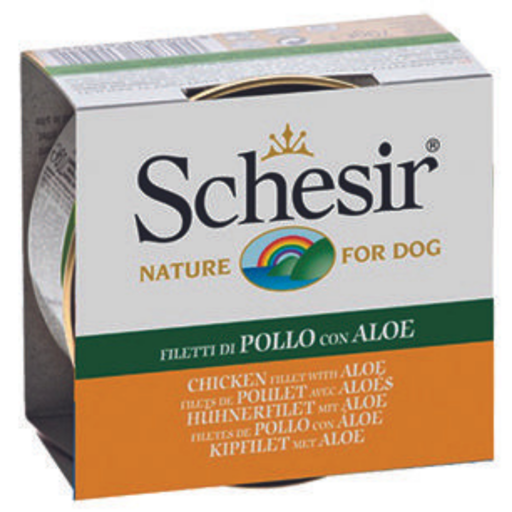 Schesir Dog Jelly Tavuk Etli Ve Aloeveralı Fileto Köpek Konservesi 150 Gr