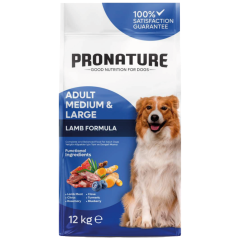 Pronature Kuzu Etli Ve Pirinçli Orta Ve Büyük Irk Yetişkin Köpek Maması 12 Kg