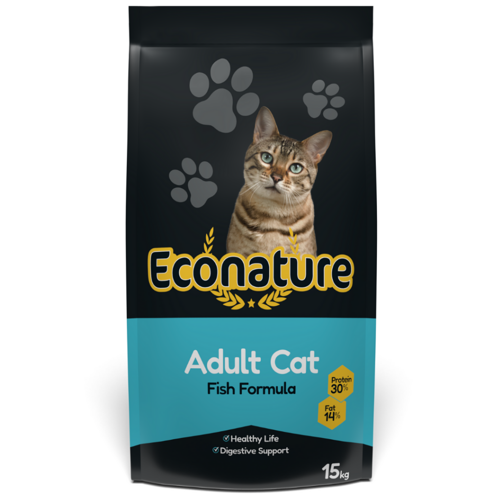 Econature Balıklı Yetişkin Kedi Maması 15 Kg