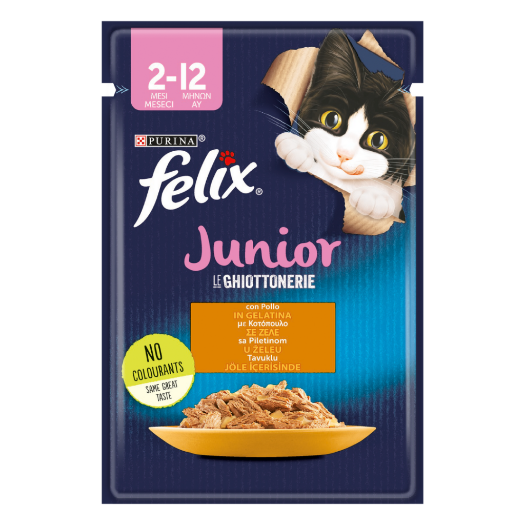 Felix Junior Tavuklu Pouch Yavru Kedi Konserve Maması 85 Gr