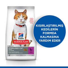 Hill's SCIENCE PLAN Ördekli Kısırlaştırılmış Yetişkin Kedi Maması 10 Kg