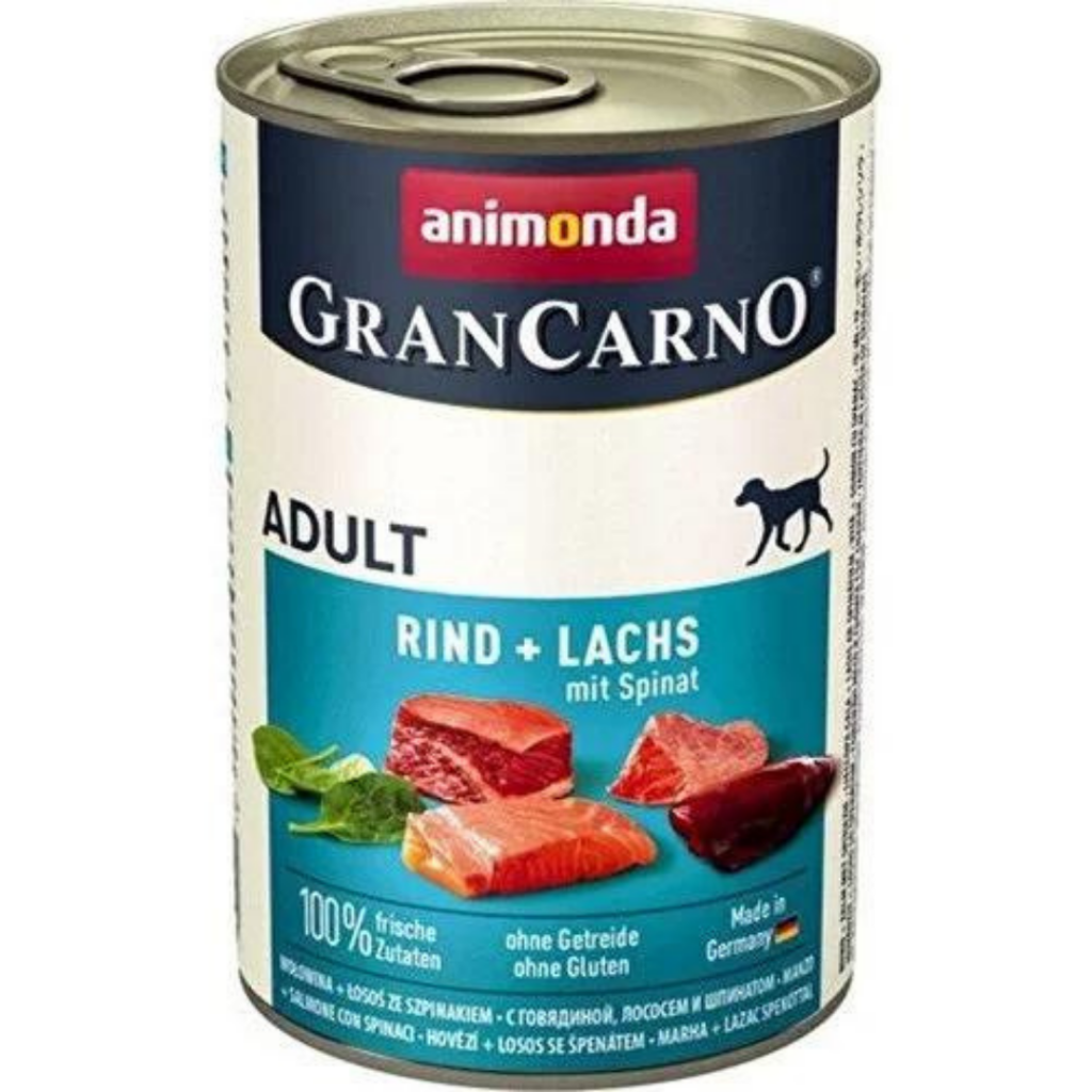 Animonda Gran Carno Sığır Etli Ve Ispanaklı Köpek Konservesi 400 Gr