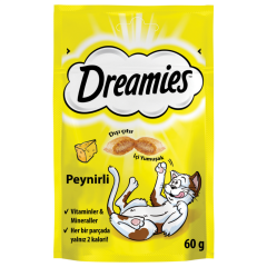 Dreamies İçi Dolgulu Peynirli Kıtır Kedi Ödülü 60 Gr