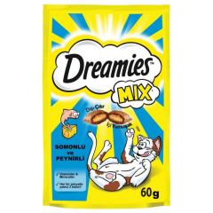 Dreamies İçi Dolgulu Somon Ve Peynirli Mix Kıtır Kedi Ödülü 60 Gr