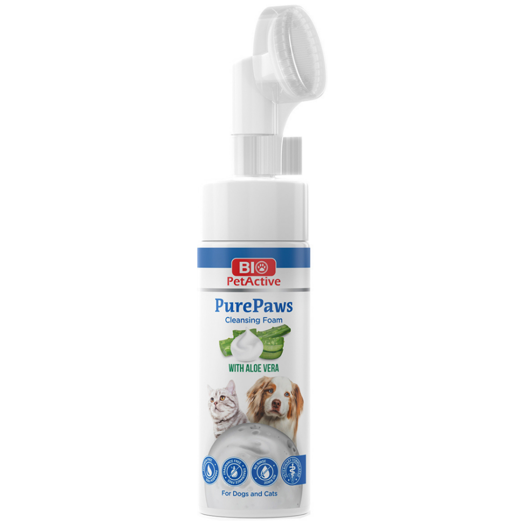 Bio PetActive PurePaws Cleansing Foam Aloeveralı Pati Temizleme Köpüğü 150 ML