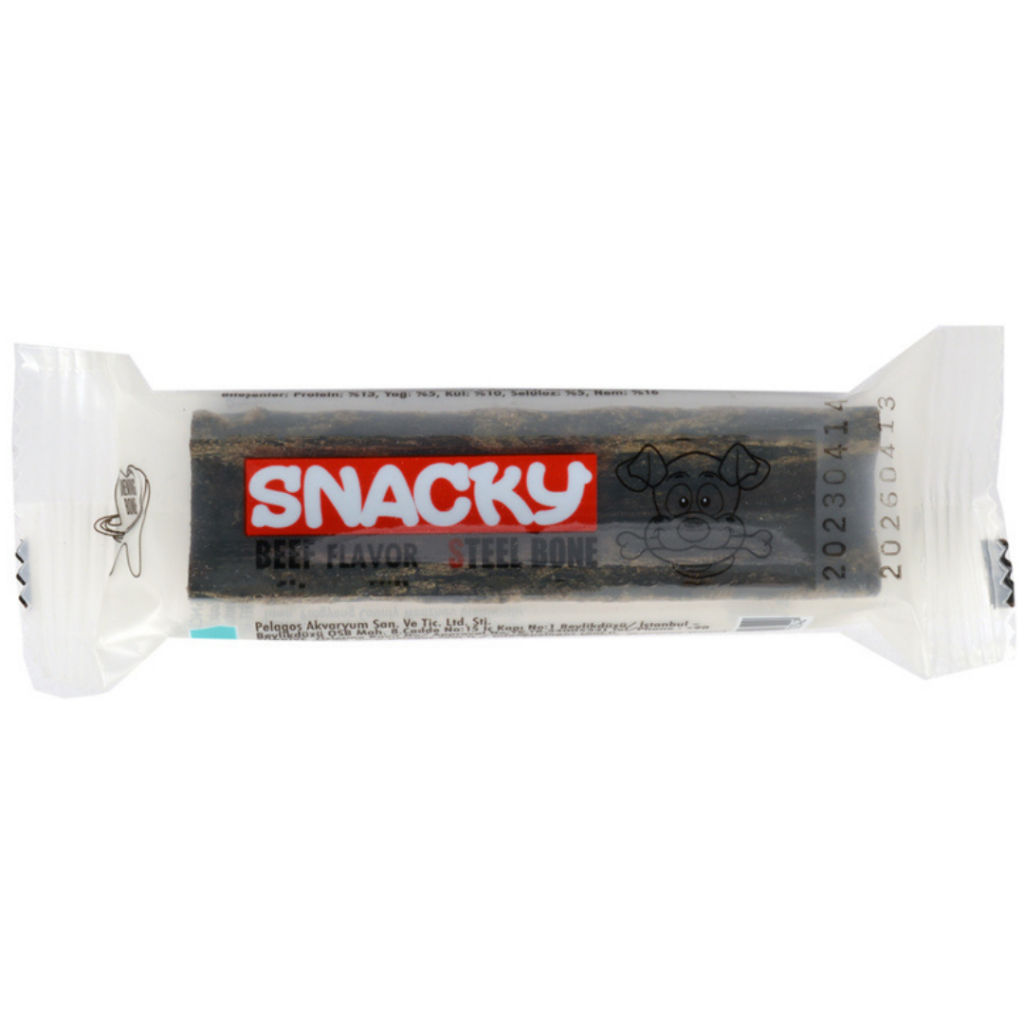 Snacky Steel Bone Mini Biftekli Köpek Ödülü 46 Gr