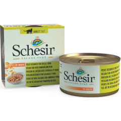 Schesir Cat Salads Poke Deniz Balıklı Balkabağı ve Armutlu Kedi Salatası 85 Gr