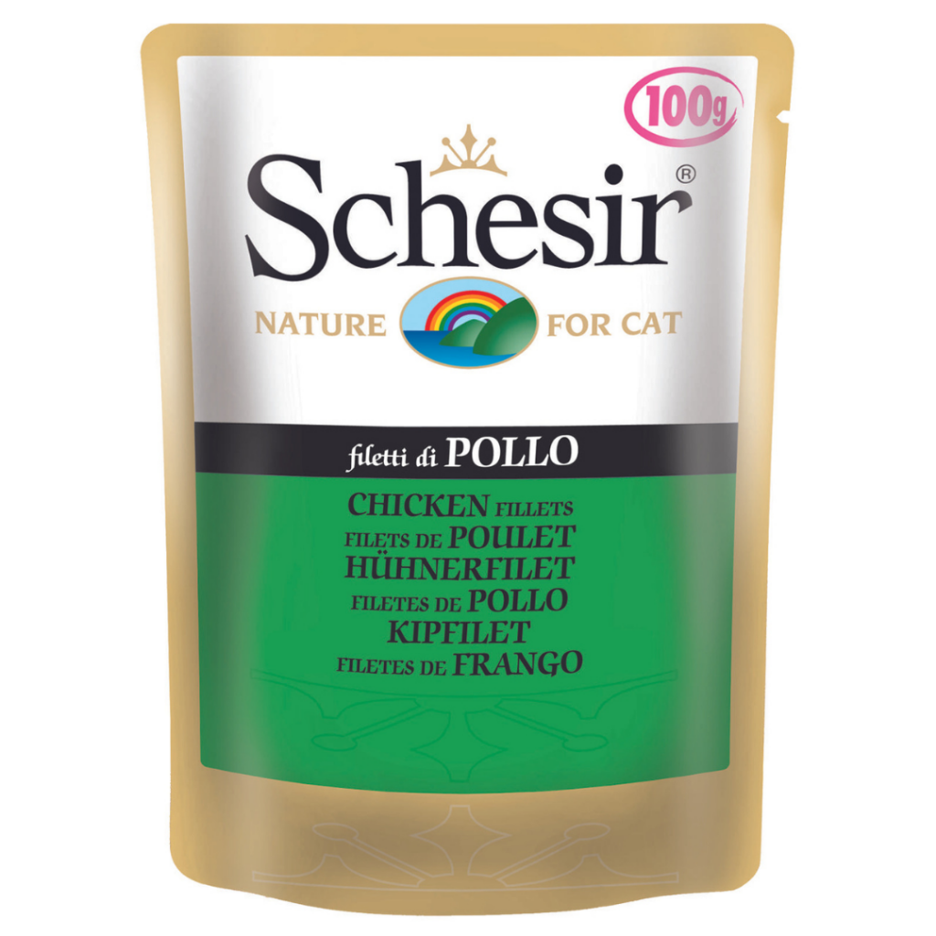 Schesir Cat Tavuk Filetolu Pouch Kedi Yaş Maması 100 Gr