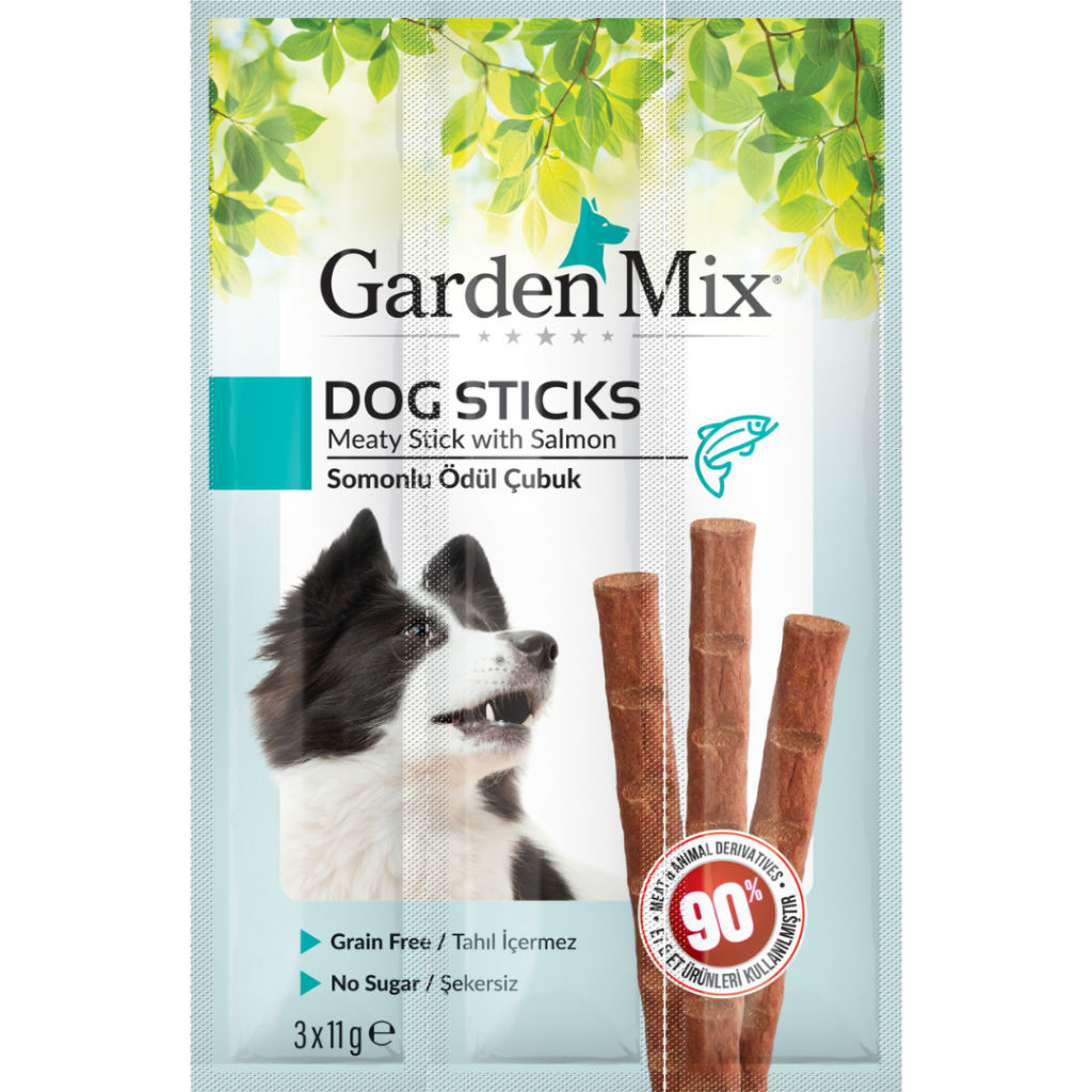 Garden Mix Somonlu Sticks Köpek Ödülü 3 x 11 Gr
