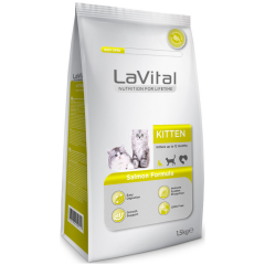 Lavital Kitten Somonlu Yavru Kedi Maması 1.5 Kg