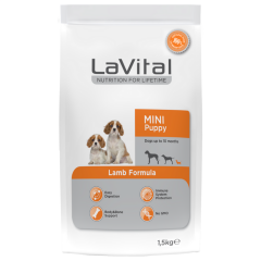 Lavital Small Mini Puppy Kuzu Etli Küçük Irk Yavru Köpek Maması 1.5 Kg