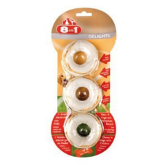 8in1 Delight Rings Ağız Bakım Kemiği Köpek Ödülü 3 Lü 119 Gr