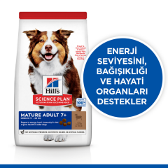 Hill's SCIENCE PLAN Kuzulu ve Pirinçli Orta Irk +7 Yaşlı Köpek Maması 2.5 Kg