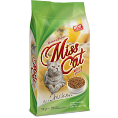 Miss Cat Tavuklu Yetişkin Kedi Maması 15 Kg
