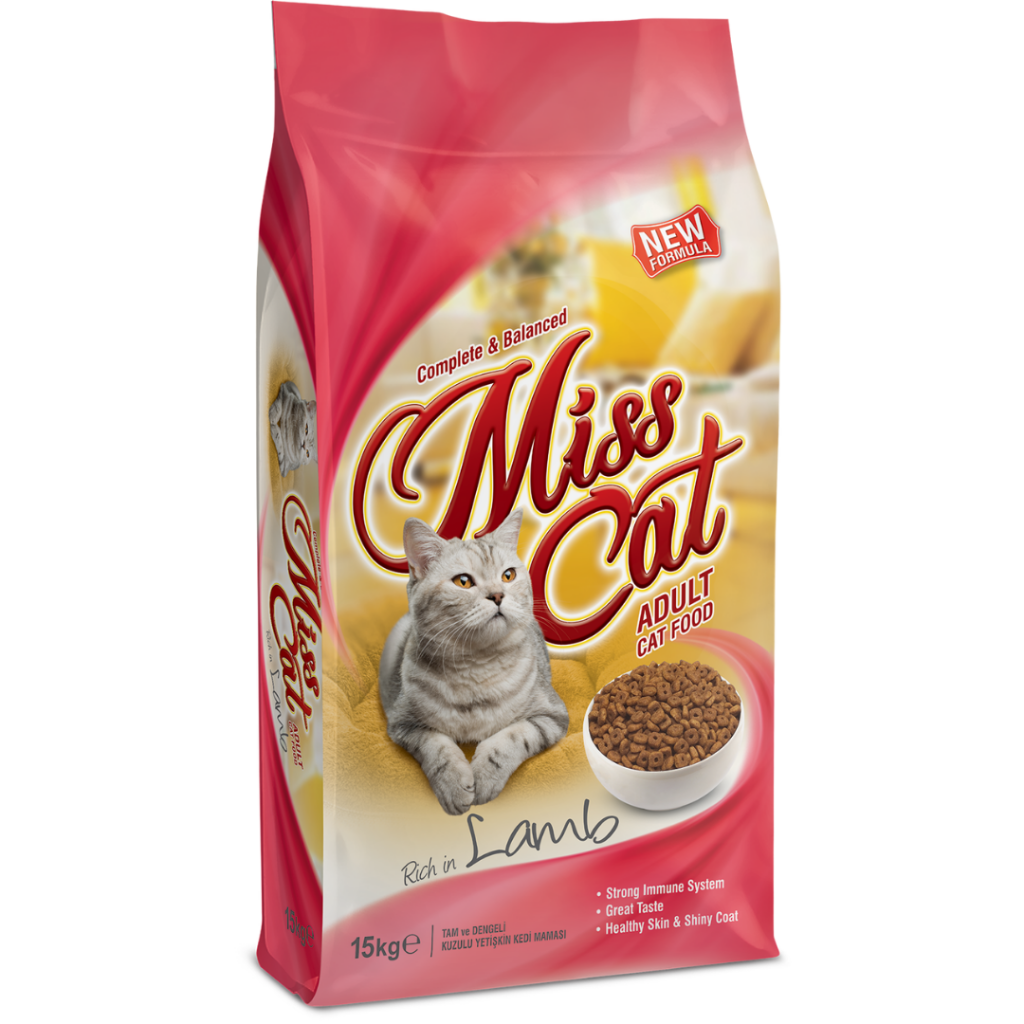 Miss Cat Kuzu Etli Pirinçli Yetişkin Kedi Maması 15 Kg