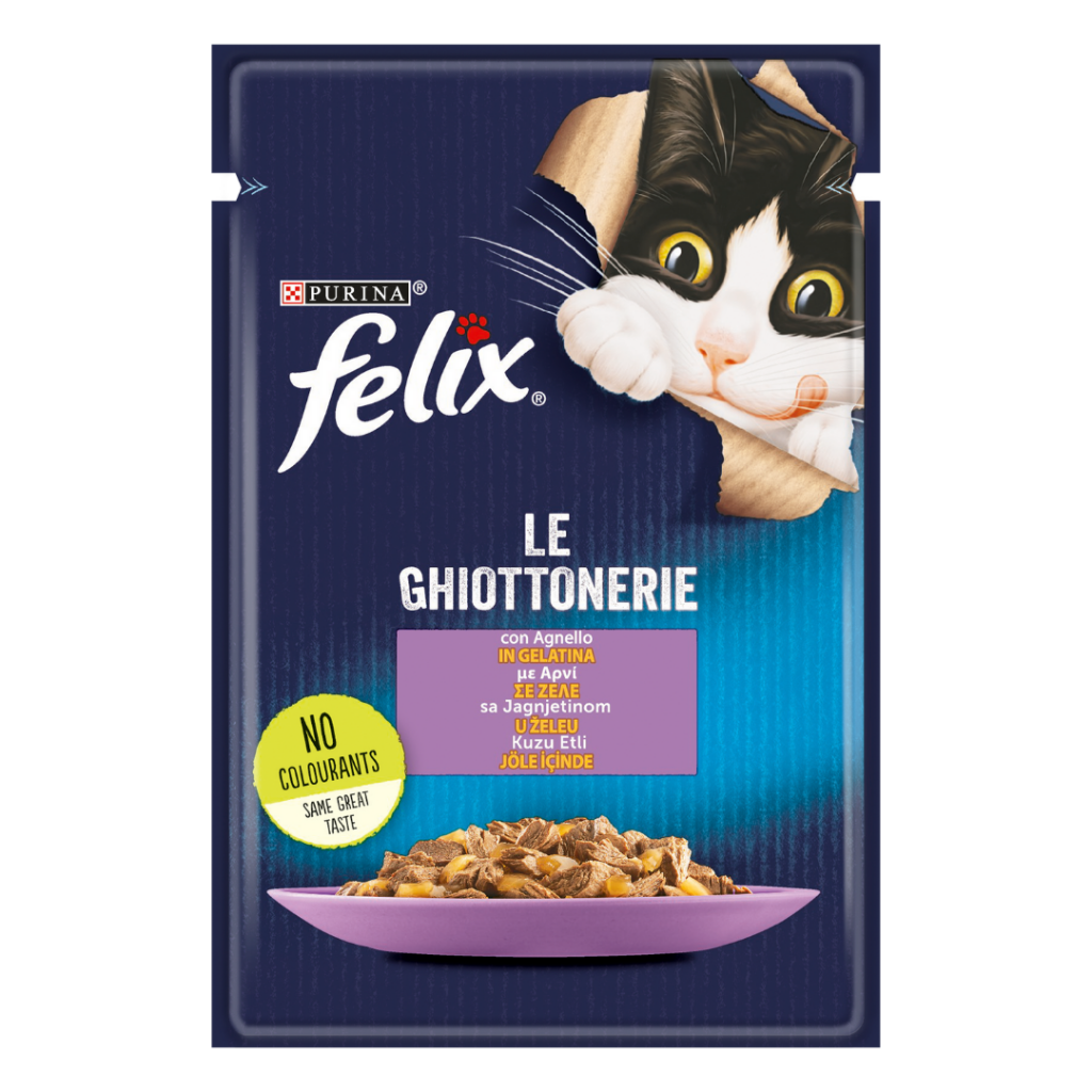 Felix Kuzu Etli Pouch Kedi Yaş Maması 85 Gr