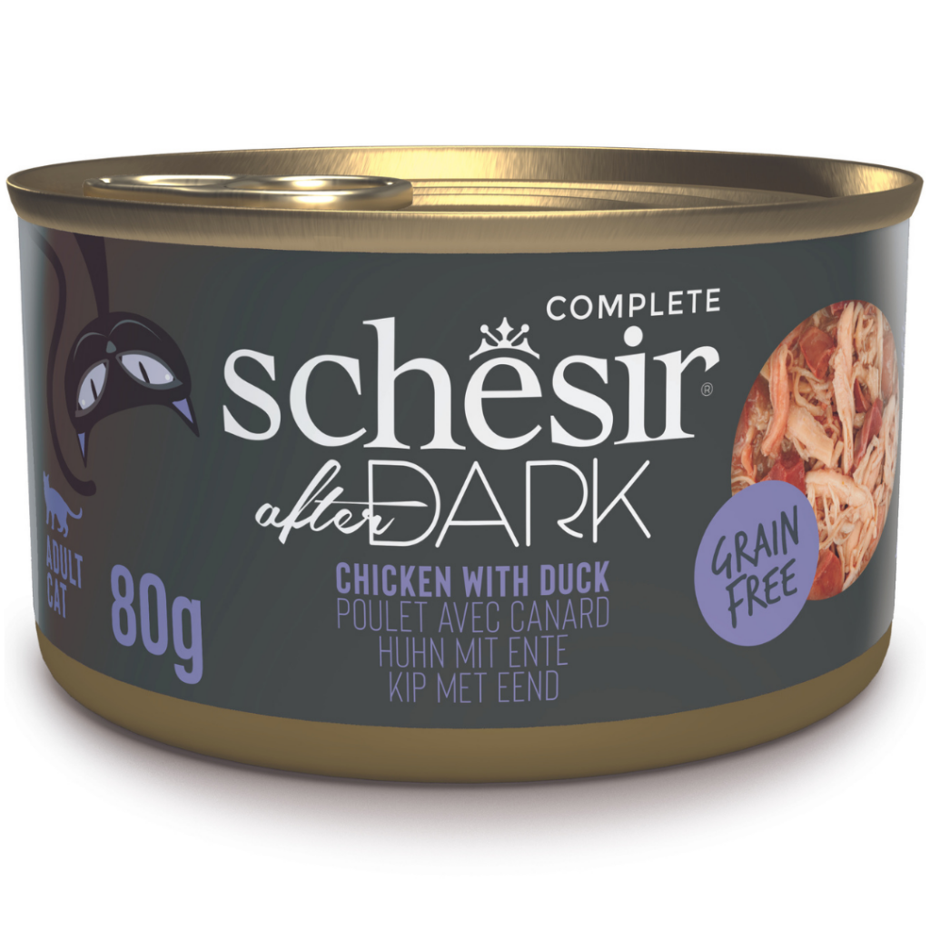 Schesir After Dark Tavuklu ve Ördekli Et Suyunda Kedi Konservesi 80 Gr