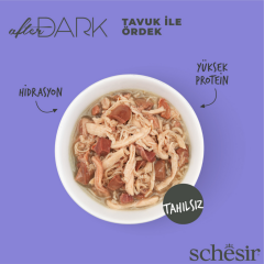 Schesir After Dark Tavuklu ve Ördekli Et Suyunda Kedi Konservesi 80 Gr