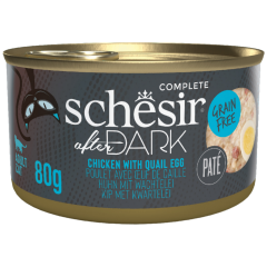 Schesir After Dark Tavuklu ve Bıldırcın Yumurtası Pate Kedi Konservesi 80 Gr