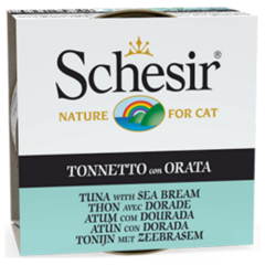 Schesir Cat Jelly Ton Balıklı ve Çipuralı Jöle İçerisinde Kedi Konservesi 85 Gr