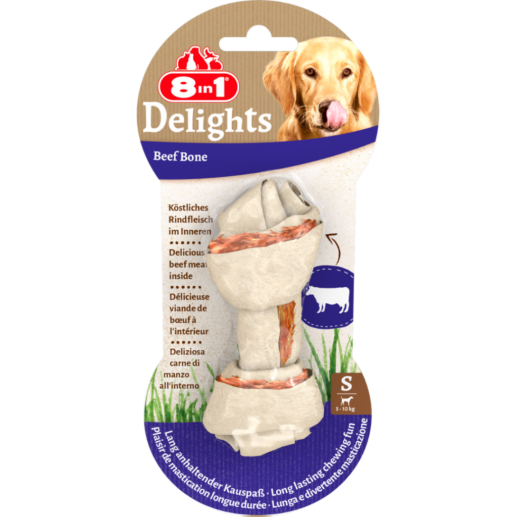 8in1 Delight Bones Biftekli Ağız Bakım Kemiği Small 35 Gr