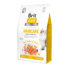 Brit Care Haircare Hypo Allergenic Deri ve Tüy Sağ. İçin Tavuk ve Somonlu Tahılsız Kedi Maması 2 Kg