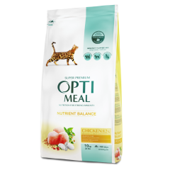 Optimeal Tavuklu Yetişkin Kedi Maması 10 Kg