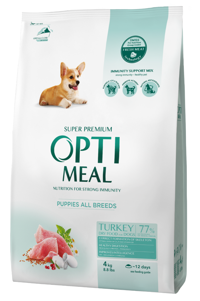 Optimeal Puppy Hindi Etli Yavru Köpek Maması 4 Kg