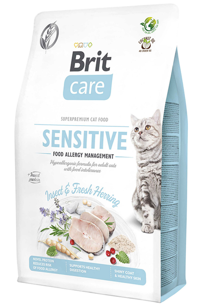 Brit Care Sensitive Hypo Allergenic Böcek Proteinli Tahılsız Yetişkin Kedi Maması 7 Kg