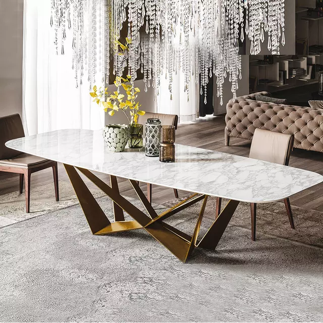 Modern Masa Ayak Modeli Gold Kaplama