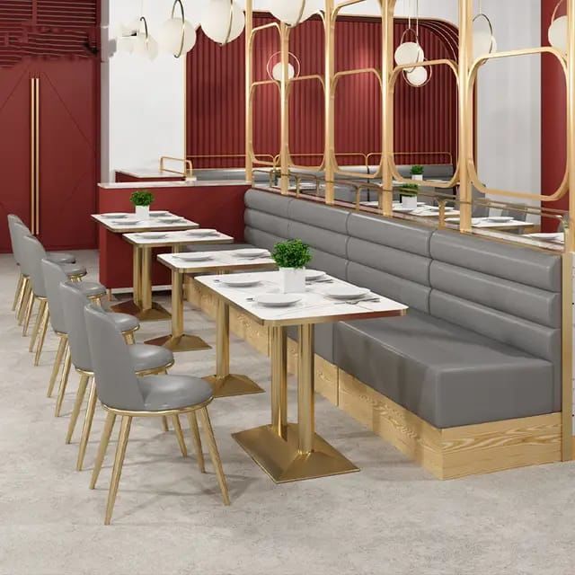 Cafe & Restaurant Masa Ayak Modeli Gold Kaplamalı