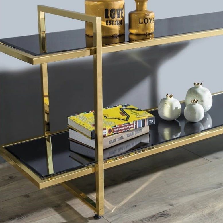 Tv Ünitesi Metal Gold Sarı
