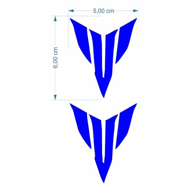 MT LOGO 5 X 5 cm MAVİ STİCKER 2 Lİ