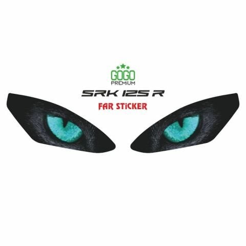 RKS SRK 125 R 2023 - 2025 UYUMLU FAR STİCKER MAVİ