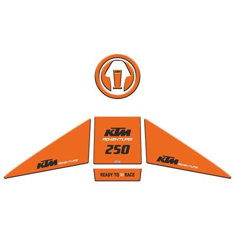 KTM 250 ADVENTURE 2019 - 2022 UYUMLU TANK PAD SET 002