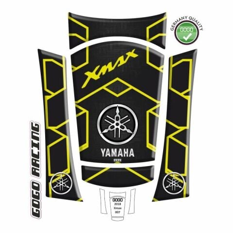 YAMAHA XMAX 2018 - 2022 UYUMLU Tank Pad 013