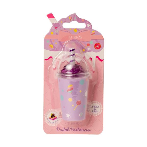 Cupcake Desenli Üzüm Aromalı Dudak Balm