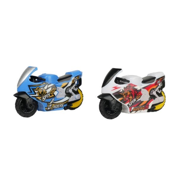 Spin N Build Motosiklet ve Fırlatıcı Seti