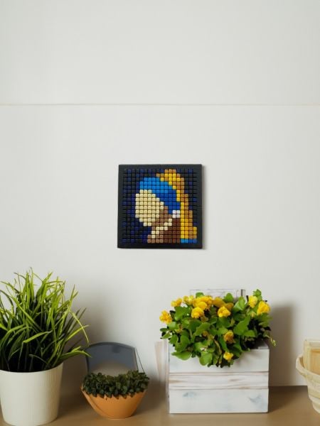 Flexi Piksel Sanat Kiti 10x10cm - İnci Küpeli Kız