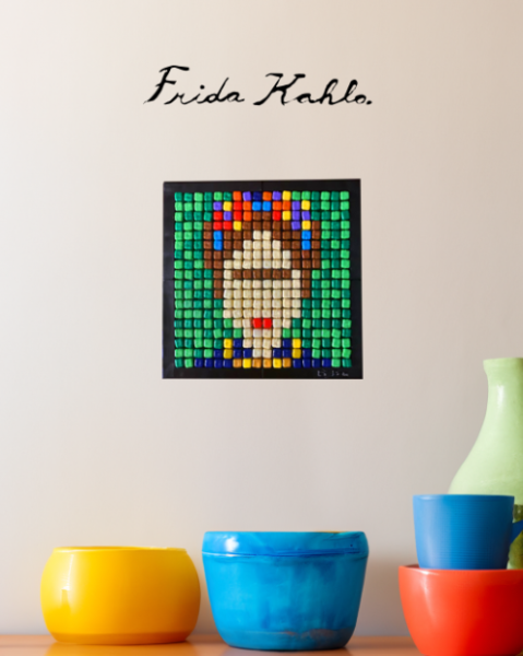 Flexi Piksel Sanat Kiti 10x10cm - Frida Kahlo