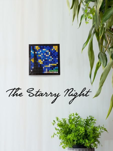 Flexi Piksel Sanat Kiti 10x10cm - Yıldızlı Gece